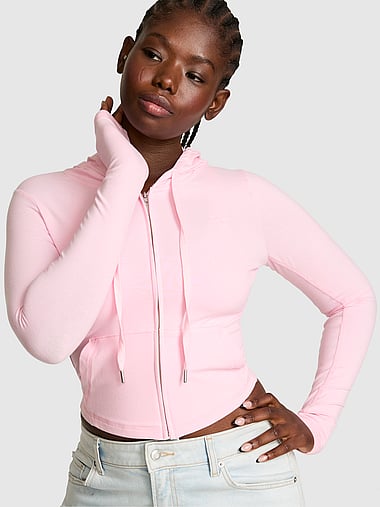 PINK - All-Day Cotton™ Full-Zip Hoodie, image 1