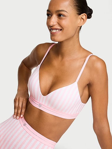 The T-shirt - Signature Shine Cotton Lightly Lined Wireless Bra, image 1