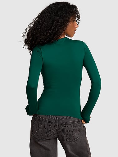 PINK - PINK Base Stretch™ Long-Sleeve Tee, image 2