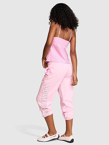 PINK - Campus Fleece™ Capri Jogger Sweatpants, image 2