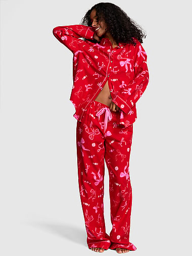 PINK - Favorite Flannel Long Pajama Set, image 1