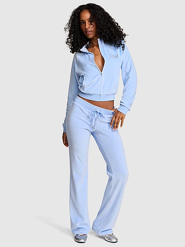 PINK - Vintage Velour Flare Pants, image 2