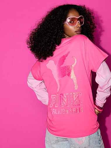 PINK - Campus Cotton™ Tee, image 1