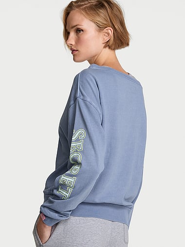 Angel Essentials - Off-Duty Terry Boatneck Sweatshirt, image 2