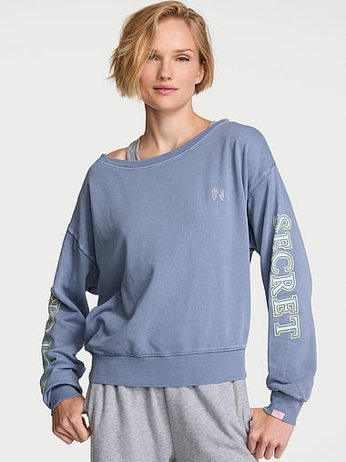 Angel Essentials - Off-Duty Terry Boatneck Sweatshirt, image 1