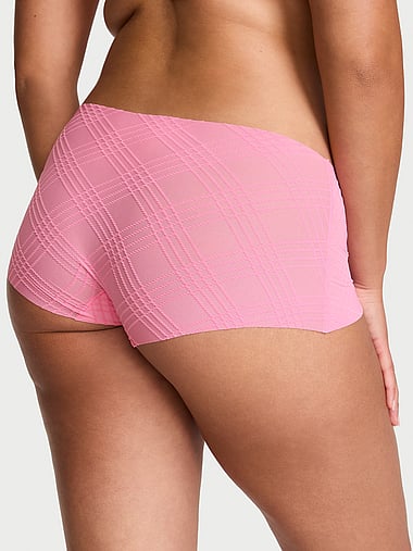 No-Show - No-Show Plaid Mesh Boyshort Panty, image 2