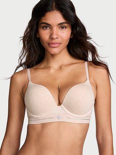 The T-shirt - Bombshell Add-2-Cups Signature Shine Cotton Push-Up Bra, image 1