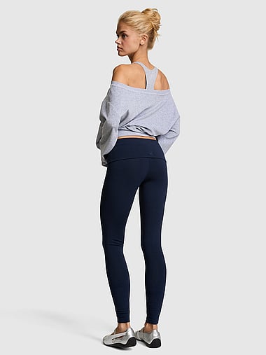 PINK - All-Day Cotton™ Foldover Leggings, image 2