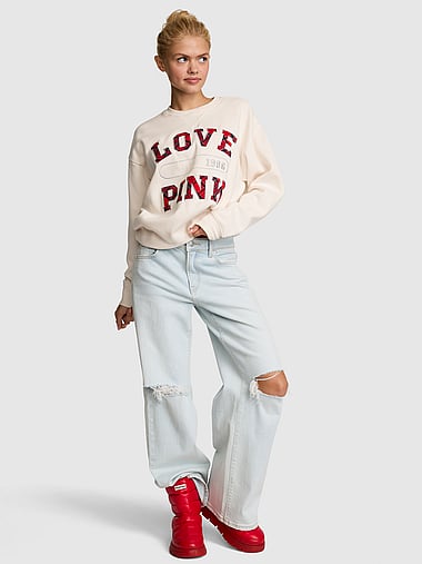 PINK - Campus Fleece™ Crew Sweatshirt, image 1