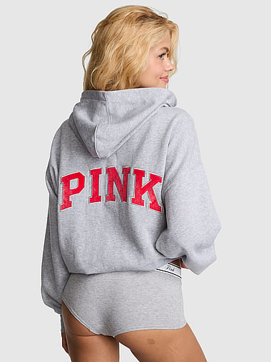 PINK - Campus Fleece™ Half-Zip Hoodie, image 1