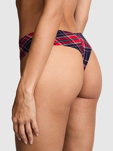 PINK - No-Show Thong Panty in Smooth, image 2