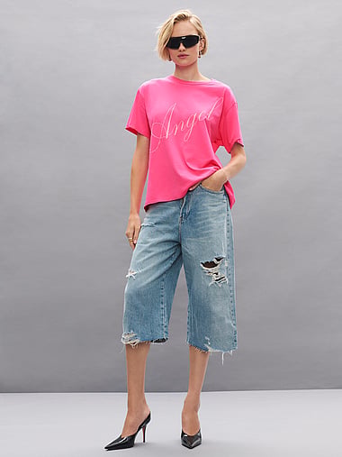 Angel Essentials - 100% Cotton Oversized Tee, image 1