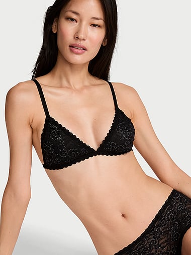 The Lacie - Lacie Shimmer Unlined Triangle Bralette, image 1