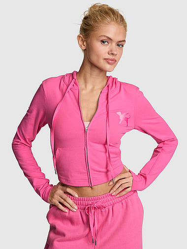 PINK - All-Day Cotton™ Full-Zip Hoodie, image 2