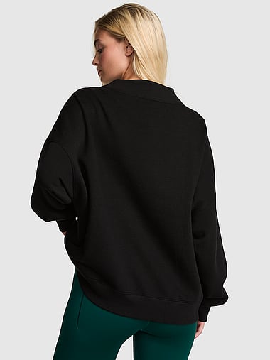 PINK - Campus Fleece™ Oversized Mock-Neck Sweatshirt, image 2