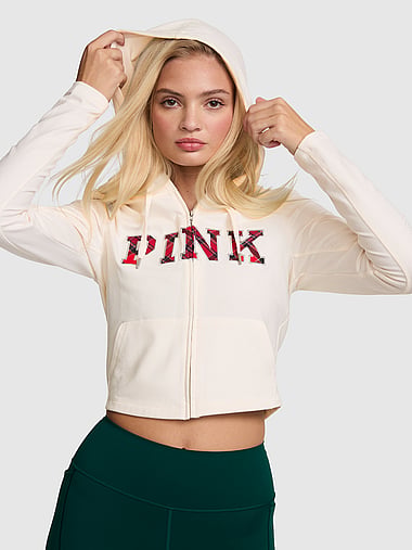 PINK - All-Day Cotton™ Full-Zip Hoodie, image 1
