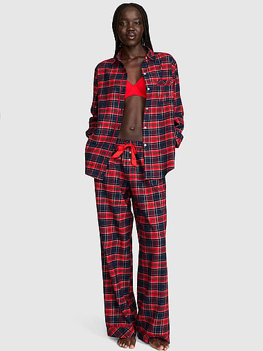 PINK - Favorite Flannel Long Pajama Set, image 1
