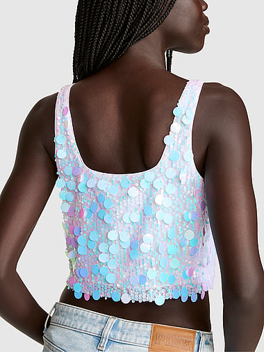 PINK - Sequin Tank Top, image 2