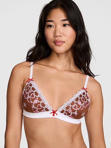 PINK - PINK Wink™ Push-Up Triangle Bralette, image 1