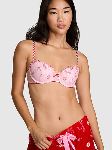 PINK - PINK Wink™ Push-Up Balconette Bra, image 1