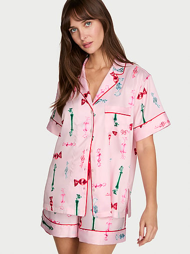 Victoria's Secret - Signature Satin Short Pajama Set, image 1