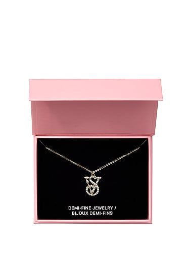 Victoria's Secret - Demi-Fine Logo Pendant Necklace