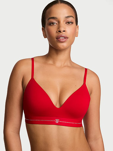 The T-shirt - Signature Shine Cotton Lightly Lined Wireless Bra, image 1