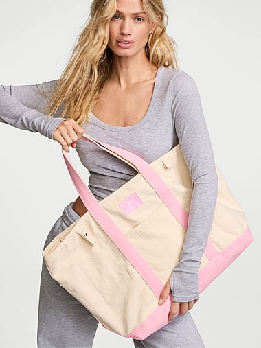 Victoria's Secret - VS Icon Large Canvas Tote Bag, image 1