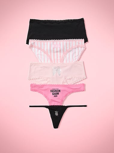 Victoria's Secret - VSFS '26 5-Pack Cotton Lace-Trim Mixed Silhouette Panties