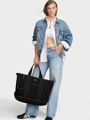 VS Icon Large Canvas Tote Bag, image 1