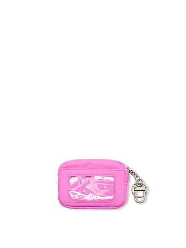 PINK - Zip Card Holder Keychain, image 2