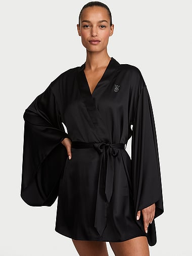 Very Sexy - VSFS '26 Satin Short Wide-Sleeve Robe, image 2