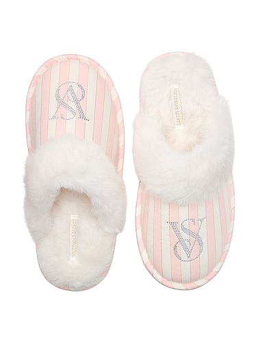 Victoria's Secret - CozyFlannel™ Faux Fur Closed-Toe Slippers, image 1