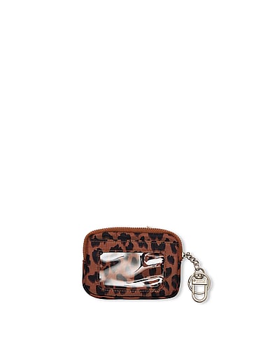 PINK - Zip Card Holder Keychain, image 2