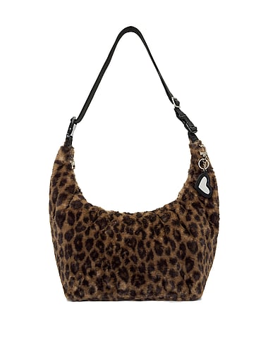 PINK - Faux-Fur Hobo Bag, image 1