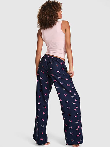 PINK - Cotton Favorite Flannel Pajama Pants, image 2
