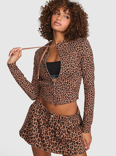 PINK - All-Day Cotton™ Full-Zip Hoodie, image 1