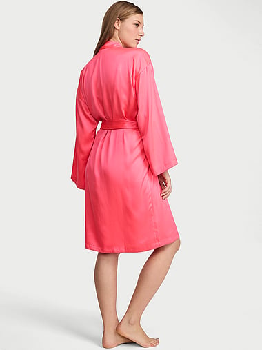 Victoria's Secret - Signature Satin Midi Robe, image 2