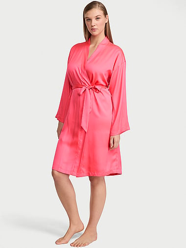 Victoria's Secret - Signature Satin Midi Robe, image 1