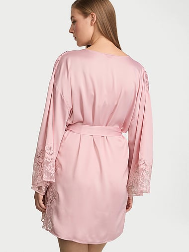 Dream Angels - Satin & Lace Trim Robe, image 2