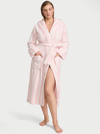 Victoria's Secret - Plush Cotton Terry Hooded Long Robe, image 1