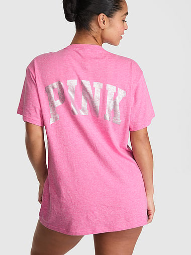 PINK - Campus Cotton™ Bling Tee, image 2