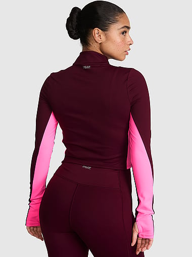 PINK - PINK Relay™ FleeceFlex Half-Zip Top, image 2