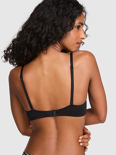 PINK - Wear Everywhere™ Super Push-Up Bra in Cotton Lace Trim, image 2