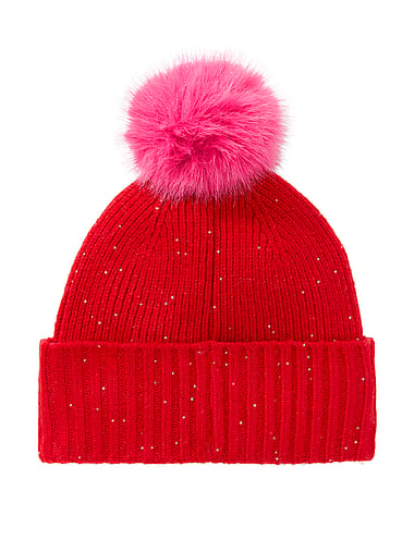 PINK - Sequin Knit Beanie, image 2