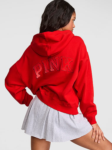 PINK - Campus Fleece™ Half-Zip Hoodie, image 2