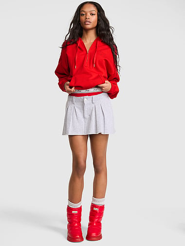 PINK - Campus Fleece™ Half-Zip Hoodie, image 1