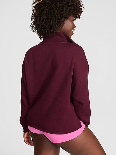 PINK - Campus Fleece™ Quarter-Zip Straight-Cut Sweatshirt, image 2