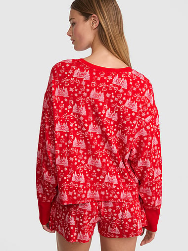 PINK - Thermal Long-Sleeve Pajama Top, image 2