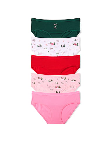 Victoria's Secret - 5-Pack Stretch Cotton Holiday Hiphugger Panties